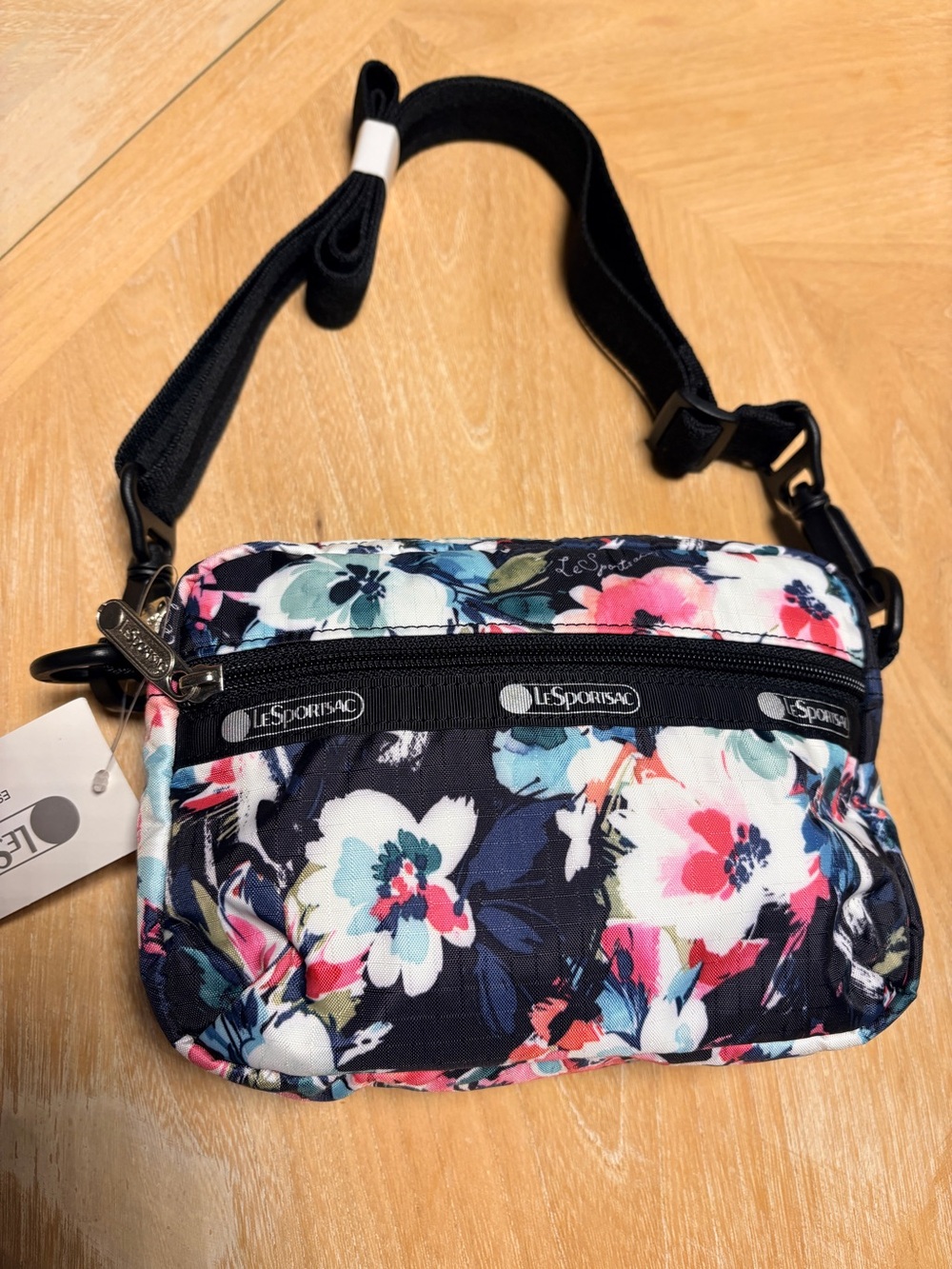 NWT Daniella Crossbody from LeSportsac, featuring the "Sweet Petals" print
